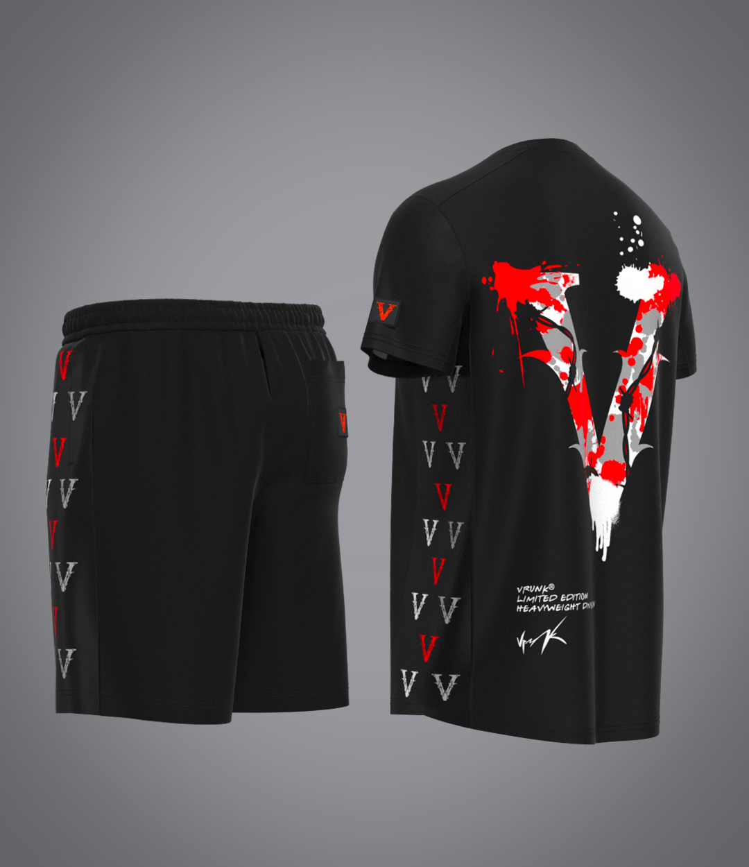 Ensemble Red Scarface Noir